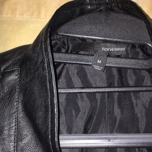 Harvé Benard faux leather jacket